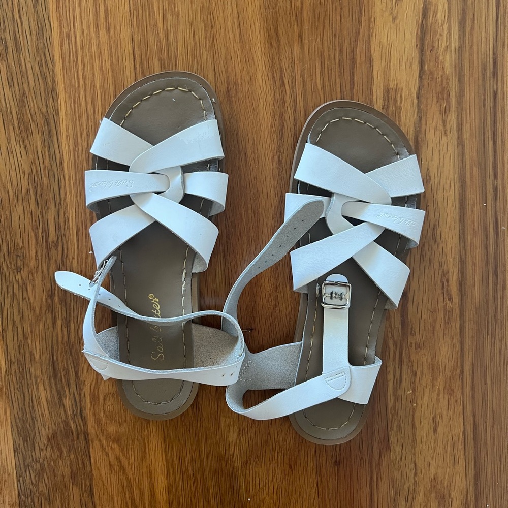 Salt water Sandals white size 8